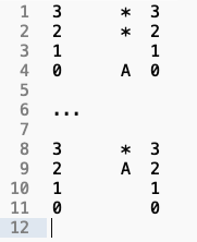 ascii printout from my test showing lift moving from floor 0 to floor 2